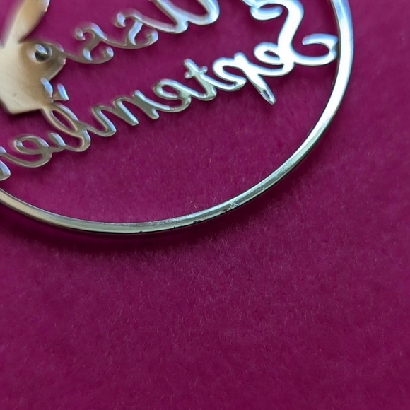 Playboy miss September earrings circle hoop - Picture 3 of 6